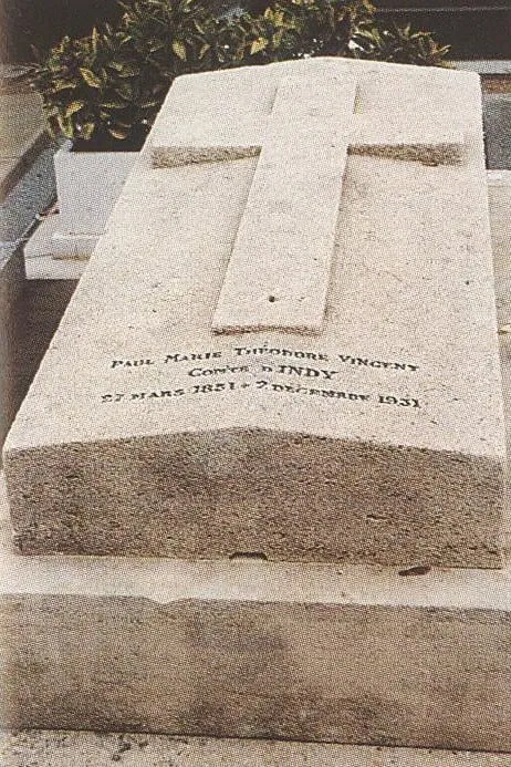 Photographie : la tombe de Vincent d'Indy au cimetière du Montparnasse