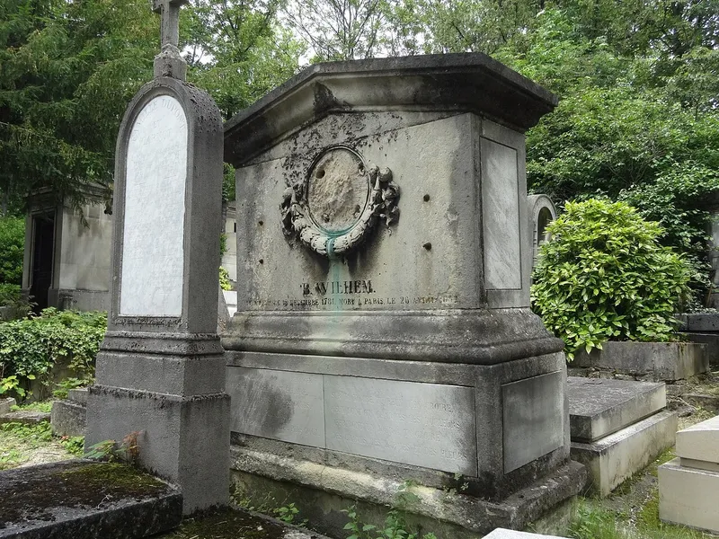 Photographie : la tombe de Wilhem au cimetière du Père-Lachaise