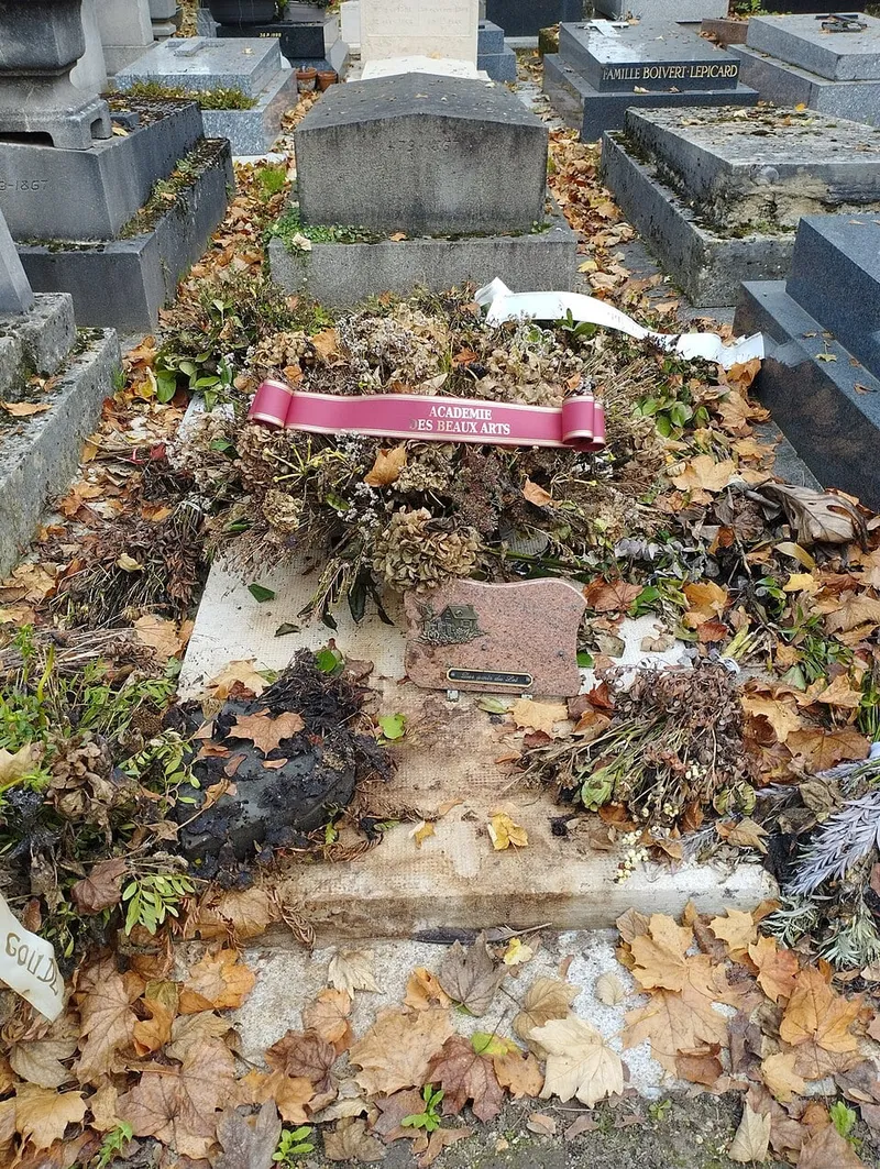 Photographie : la tombe de William Klein au cimetière du Montparnasse