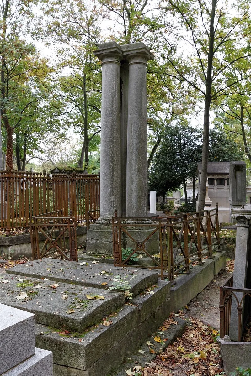 Photographie : tombe des frères Lameth au cimetière du Père-Lachaise