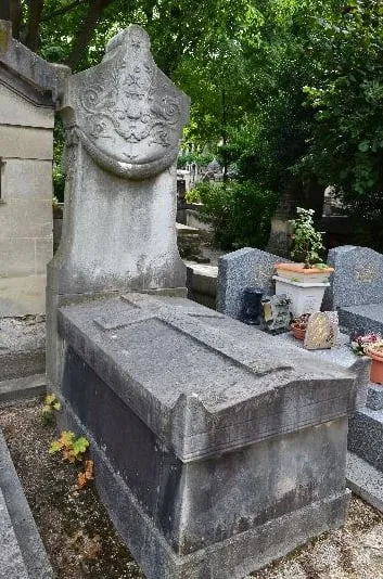 Photographie : la tombe de Jean de Witte au cimetière de Montmartre