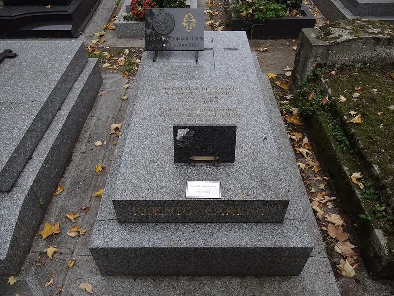 Photographie : la tombe de Pierre Kœnig au cimetière de Montmartre