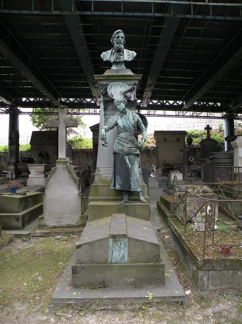 Photographie : la tombe des frères Feyen au cimetière de Montmartre