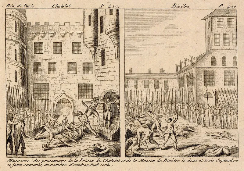 Transfert vers la prison de l'Abbaye de 24 prisonniers, début des massacres de septembre