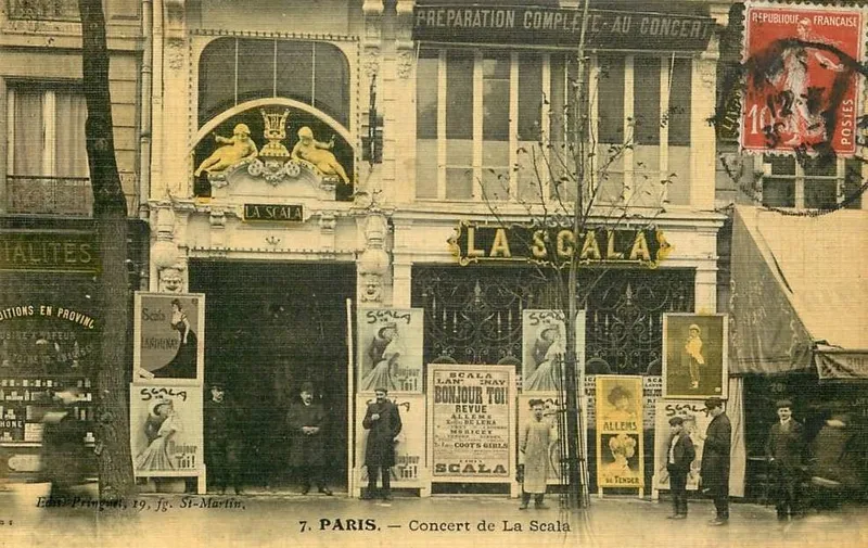 Le café-concert La Scala, boulevard de Strasbourg