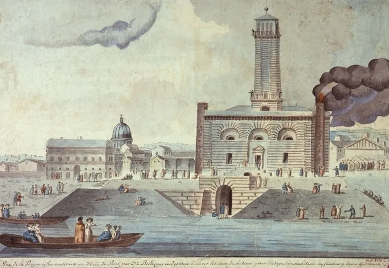 La pompe à feu du Gros-Caillou, quai d'Orsay