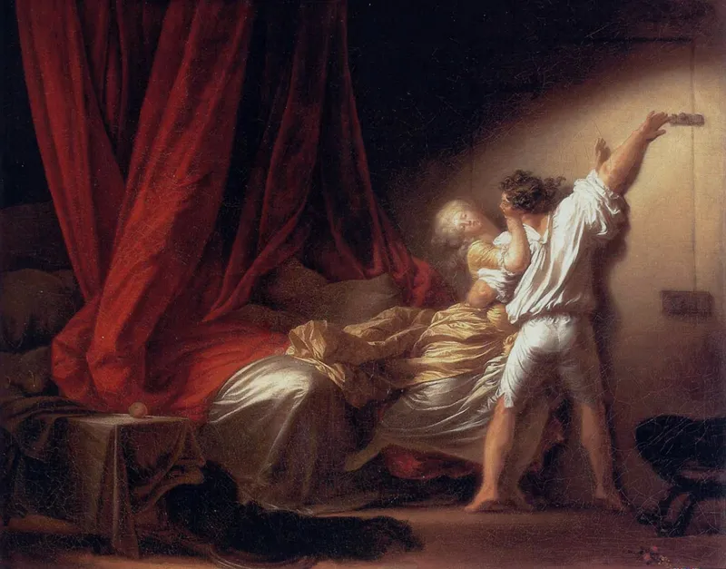 Le Verrou, par Jean-Honoré Fragonard