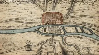 Carte de Paris au XI^^e^^ siècle