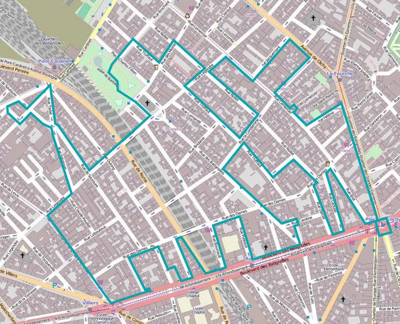 Itinéraire de la balade