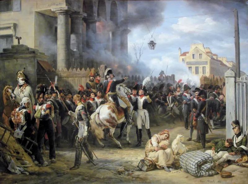 Combats du 30 mars 1814 peints par Horace Vernet