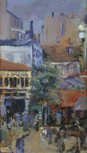 La place Clichy, peinte par Manet