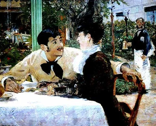 Chez le père Lathuille, peint par Manet