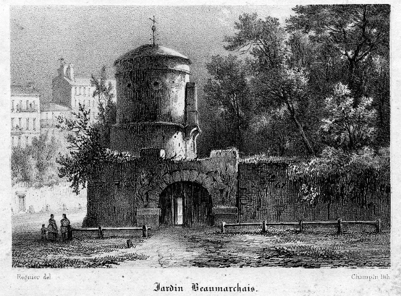 Le jardin de Beaumarchais
