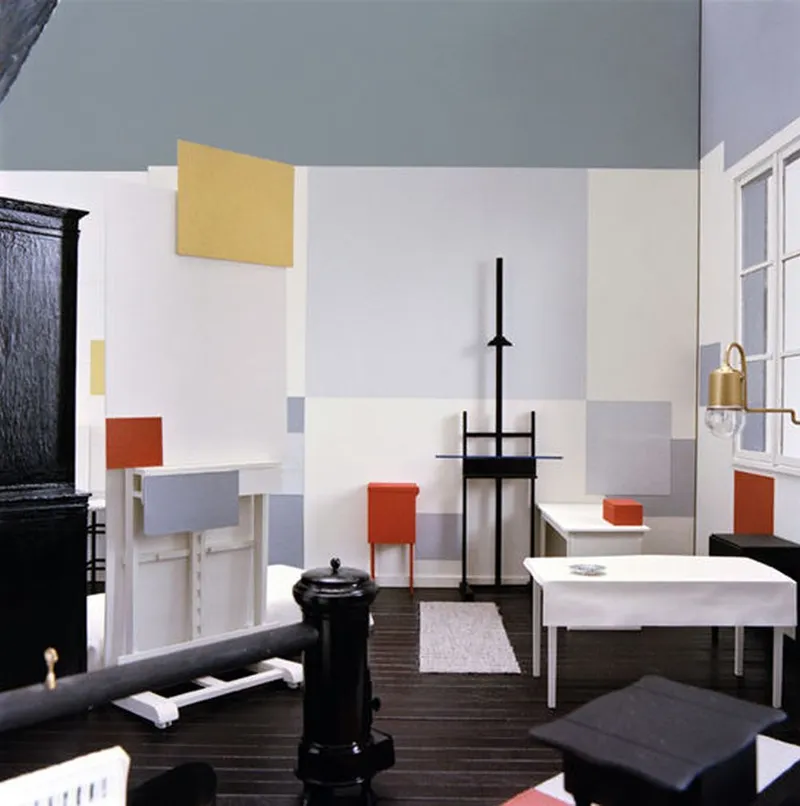 Piet Mondrian — son atelier, rue du Départ à Montparnasse