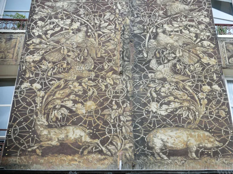 Le sgraffito d'Adigheri, 134 rue Mouffetard