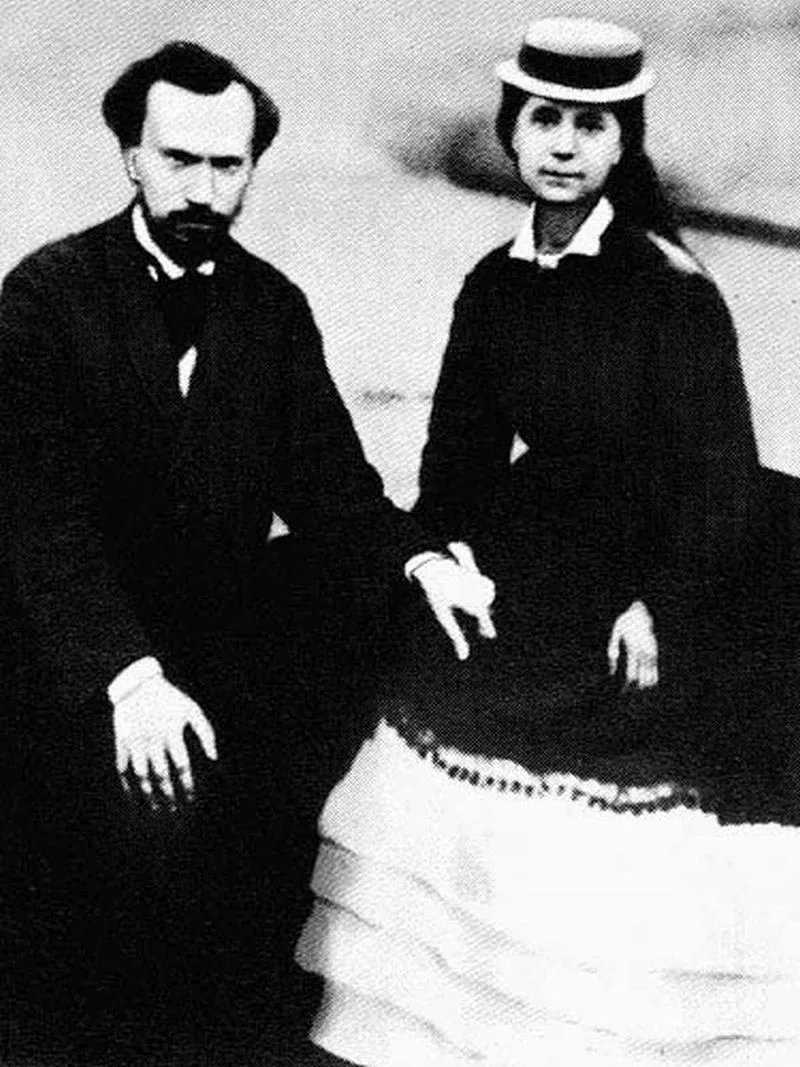 Charles LONGUET, avec son épouse née Jenny MARX
