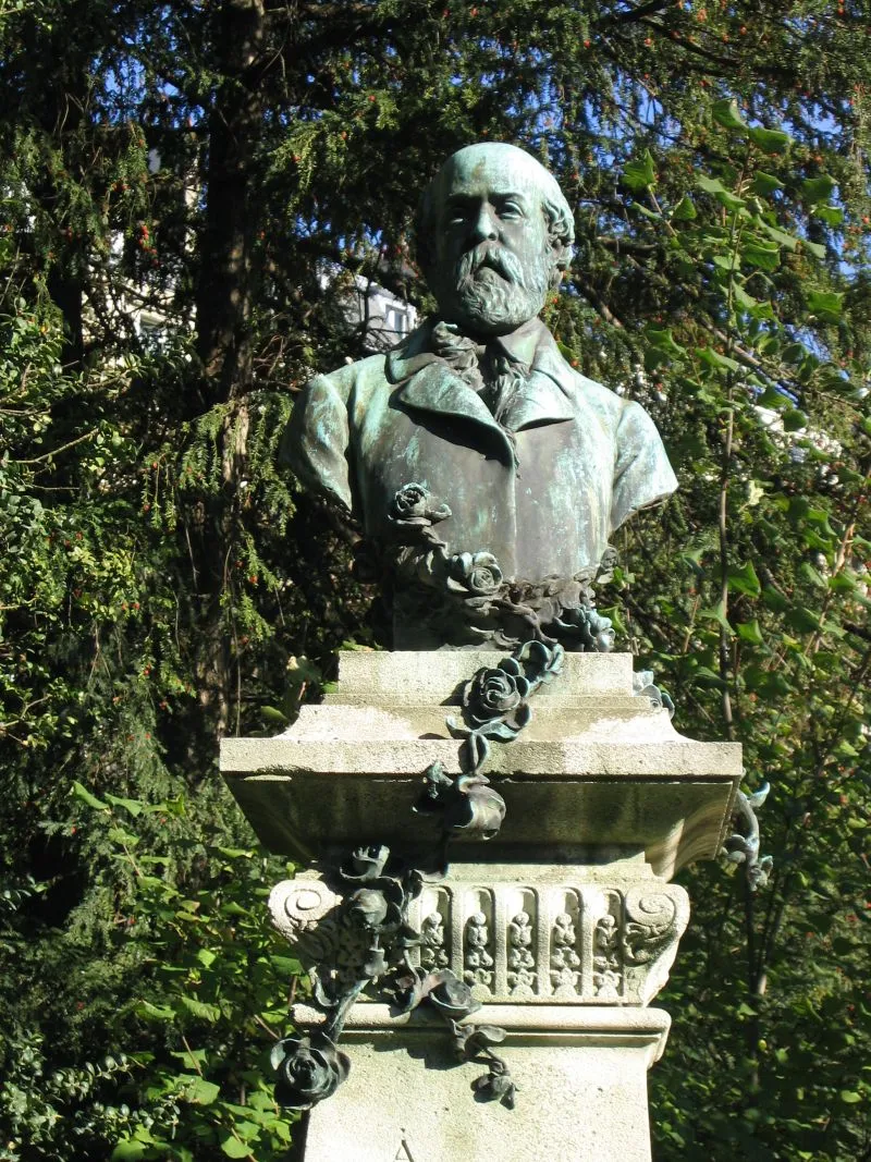 Henri MURGER, par Nadar — sa statue au Luxembourg