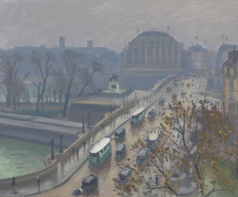 Albert MARQUET — Le Pont Neuf peint de sa fenêtre