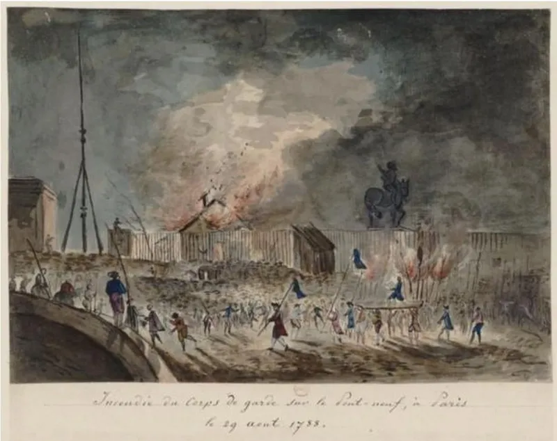 Émeute sur le Pont Neuf en 1788