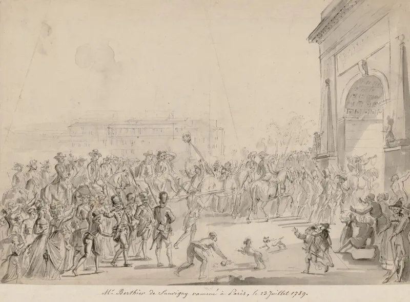 Louis Bénigne BERTIER de SAUVIGNY ramené à Paris le 23 juillet 1789