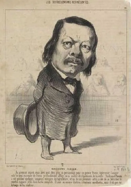Ferdinand FLOCON caricaturé par Daumier