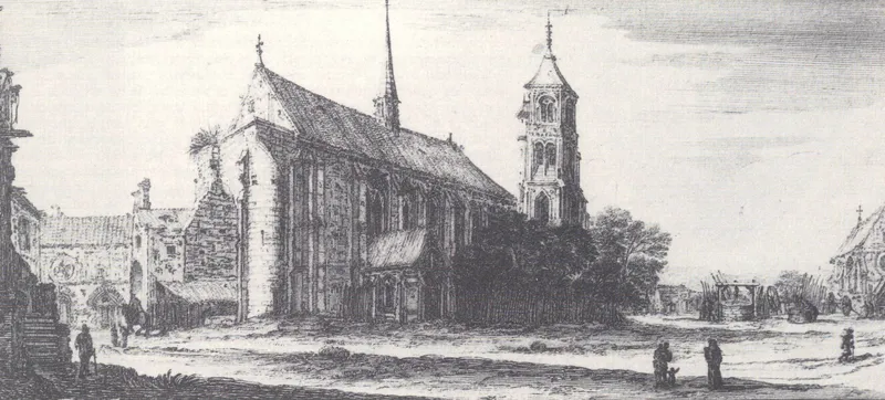 Plan en perspective du prieuré Saint-Martin des Champs, l'église