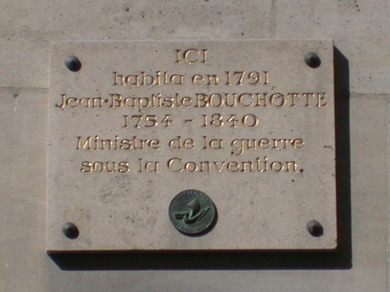 Jean-Baptiste BOUCHOTTE, plaque
