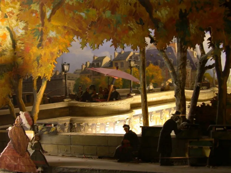 Ernest COGNACQ — son éventaire sur le Pont Neuf