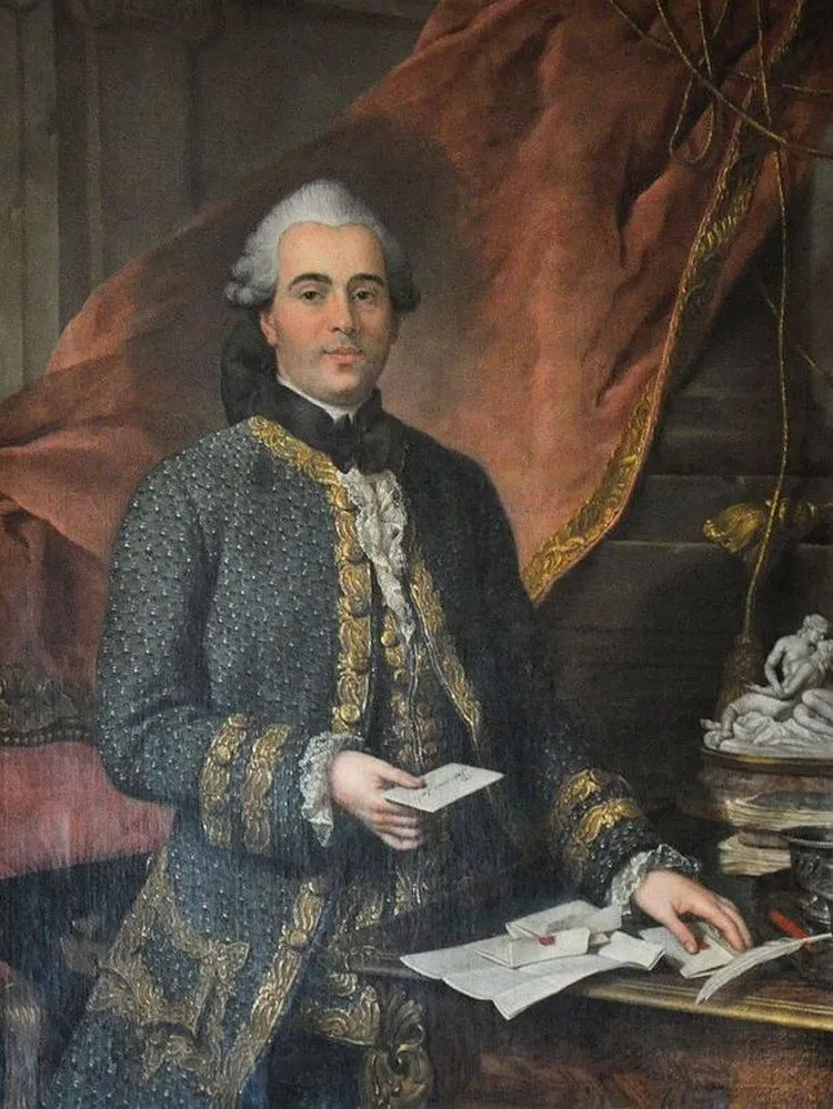 Jacques de FLESSELLES au bout d'une pique avec LAUNAY, par Nonotte