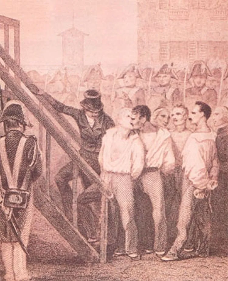 Exécution des Quatre sergents de La Rochelle — Bories, Pommier, Raoulx, Goubin