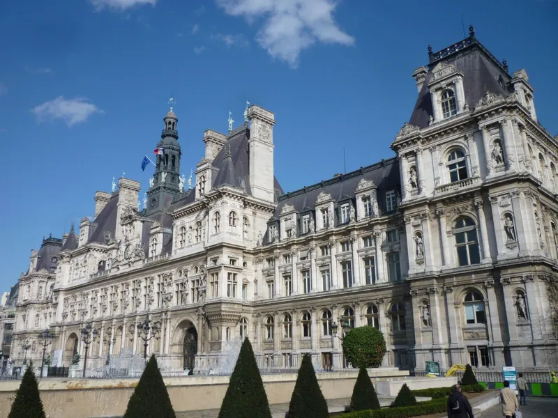 L'Hôtel de Ville de PARIS — combats de la Semaine sanglante
