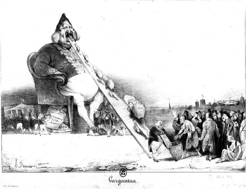 Louis-Philippe Ier caricaturé par Daumier
