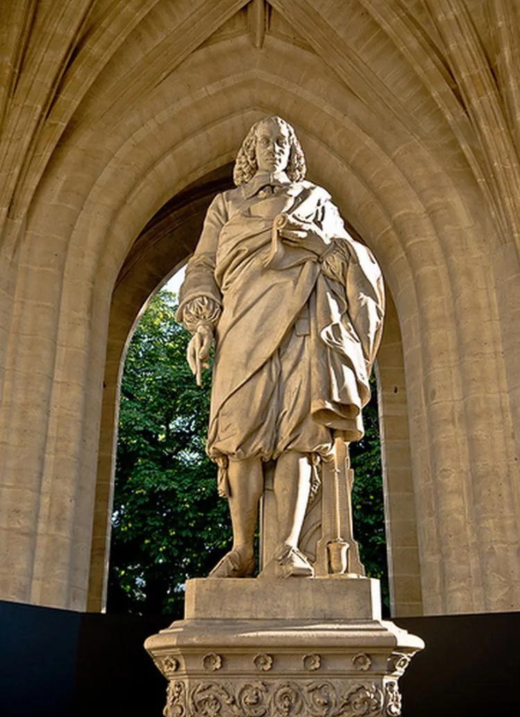 La statue de Blaise PASCAL, placée là par erreur