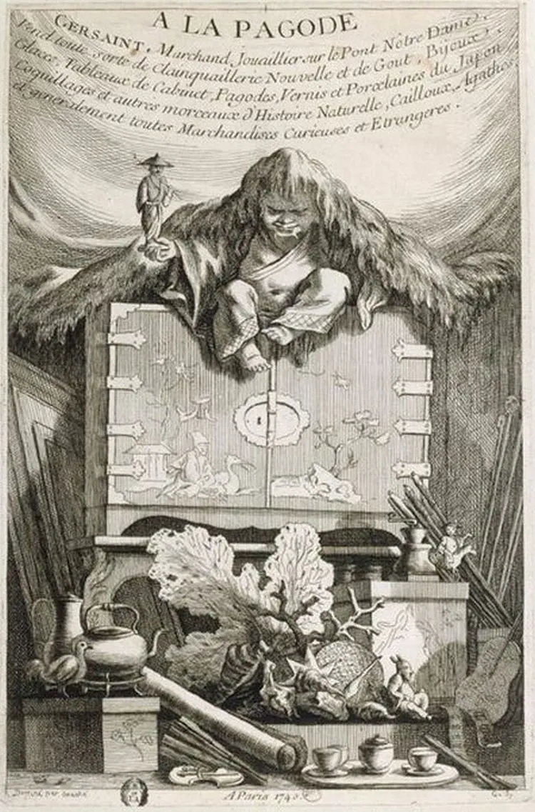 Le pont Notre-Dame — publicité pour la boutique de Gersaint, la Pagode