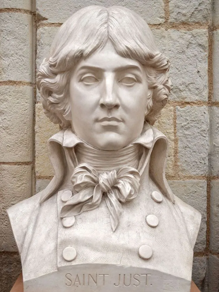 Louis Antoine SAINT-JUST — son buste par David d'Angers