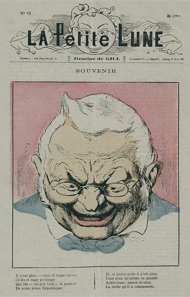 Adolphe THIERS — caricature dans « la Petite Lune »