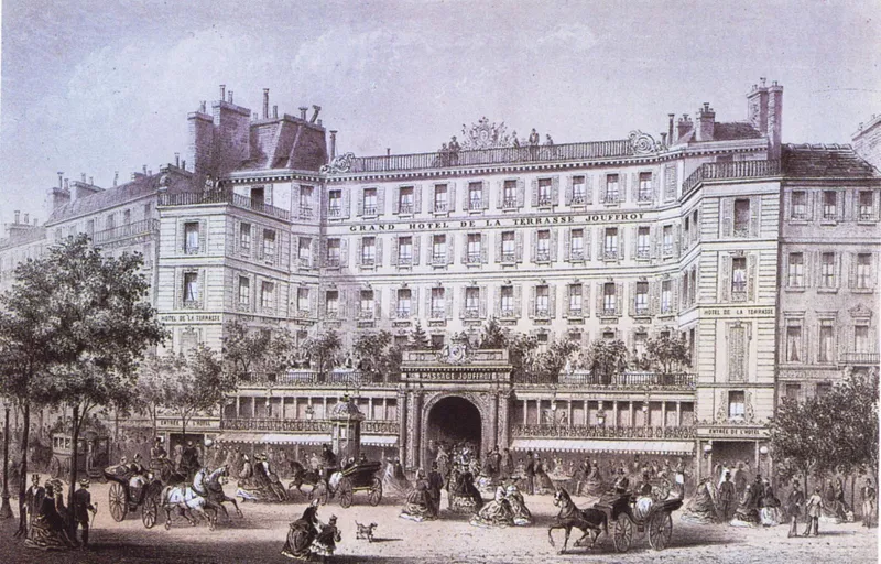 Le passage Jouffroy. L'hôtel Ronseray