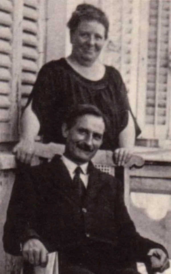 Alfred Rosmer avec sa compagne Marguerite Thevenet