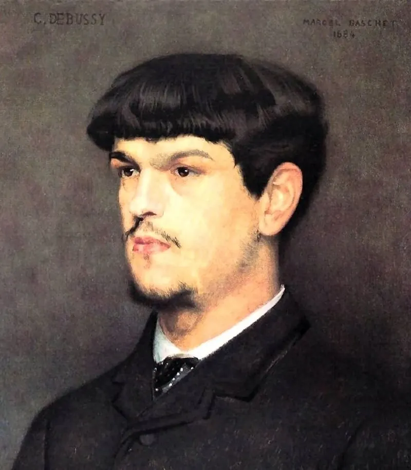 Claude DEBUSSY, par Marcel Baschet en 1884