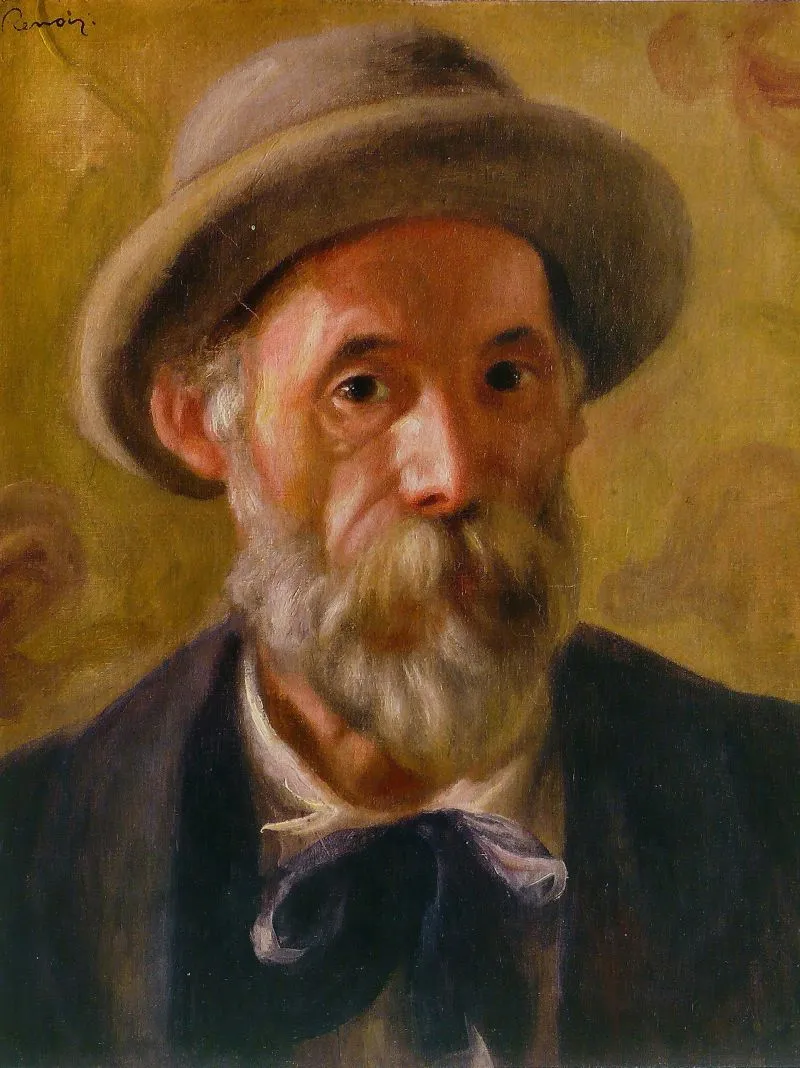 Auguste RENOIR, par Bazille ; autoportrait en 1899