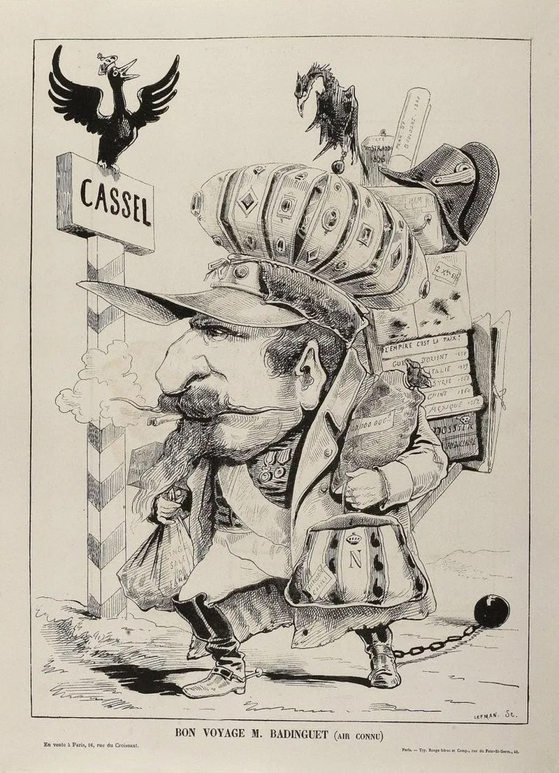 Louis-Napoléon BONAPARTE, alias Badinguet, Napoléon le petit — Caricature