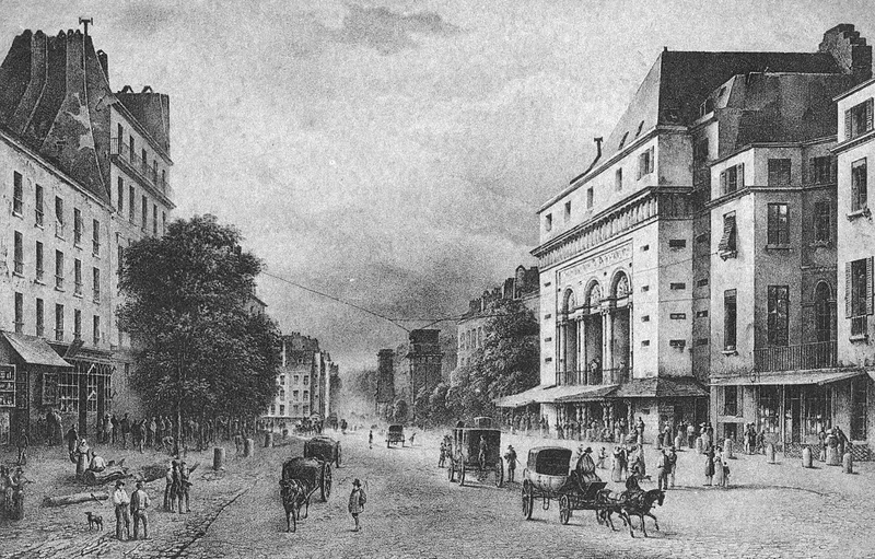 Le Théâtre de la Porte St Martin en 1790
