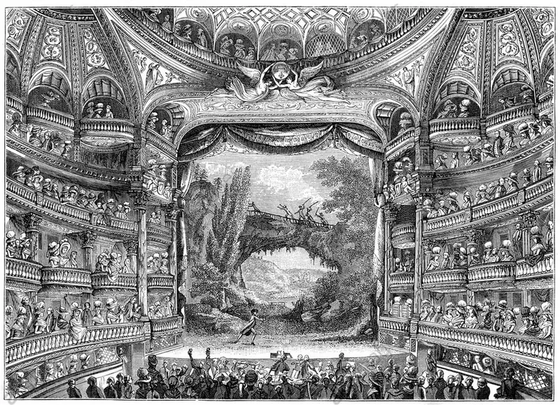 Le Théâtre des Variétés Amusantes de LAZARI (celui de droite)