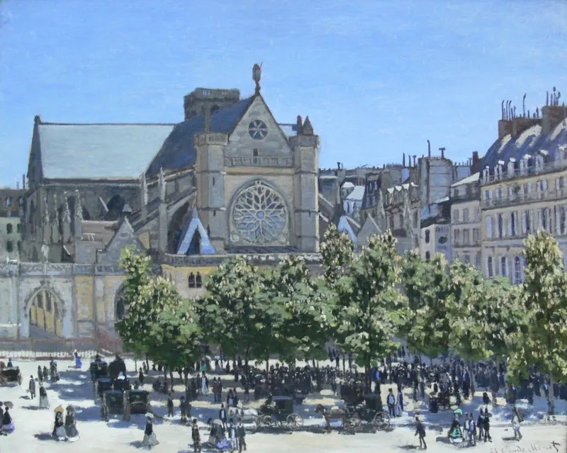 St Germain l'Auxerrois par Monet 1867
