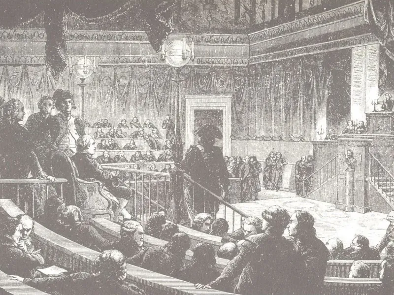 Salle du Manège Louis XVI devant la Convention