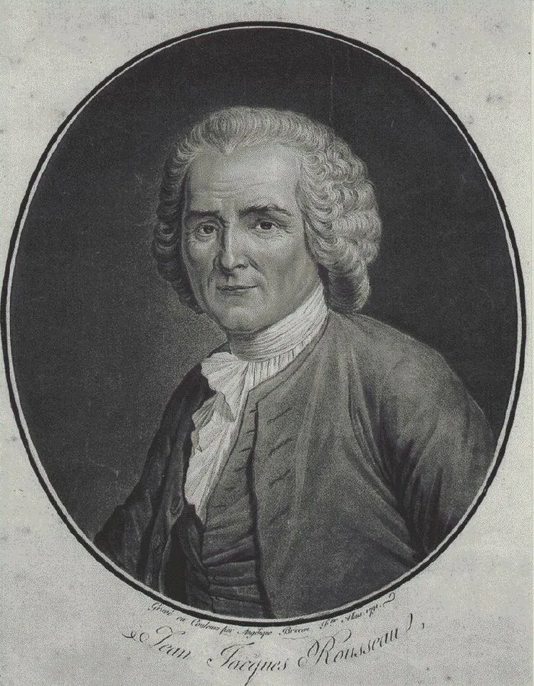 Hommage à Rousseau avant son transfert au Panthéon ; Jean-Jacques Rousseau