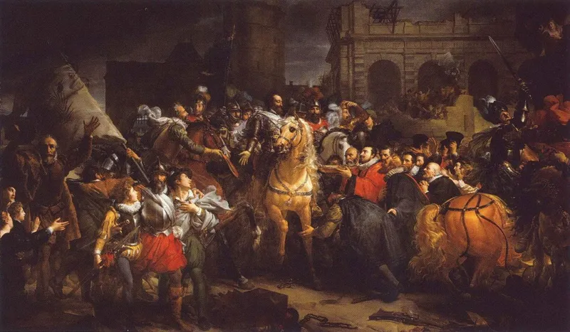 La tour du Bois et la Porte Neuve ; l'entrée d'Henri IV dans Paris le 22 mars 1594