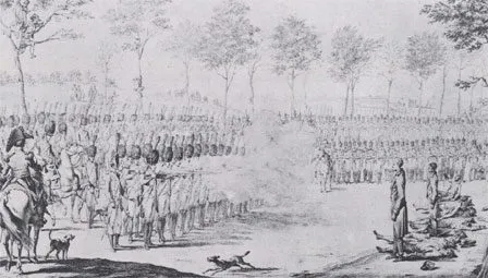 Exécution de Malet et Guidal 1812