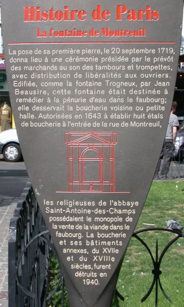 La fontaine de Montreuil
