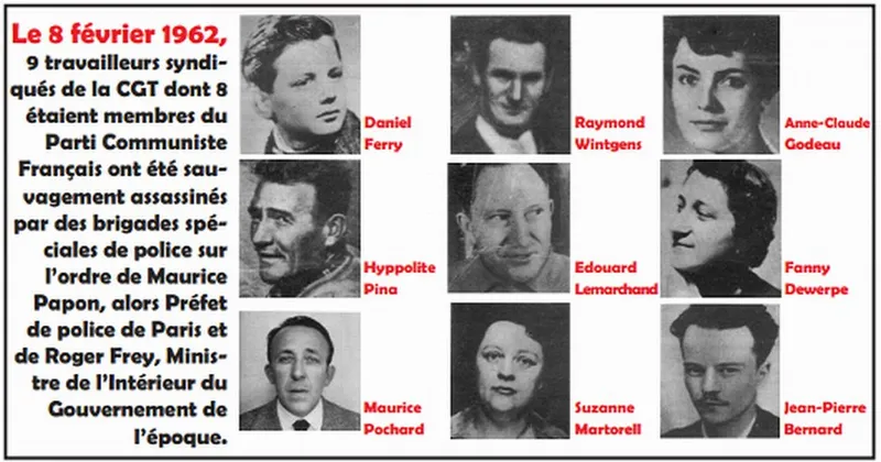 Morts du « Métro Charonne » le 8 février 1962